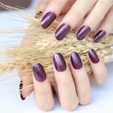 2019 24pcs Hot fashion candy color false nails finished Design 54 Optional