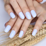 2019 24pcs Hot fashion candy color false nails finished Design 54 Optional