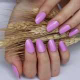 2019 24pcs Hot fashion candy color false nails finished Design 54 Optional