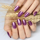 2019 24pcs Hot fashion candy color false nails finished Design 54 Optional