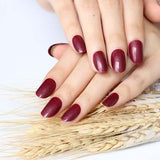 2019 24pcs Hot fashion candy color false nails finished Design 54 Optional