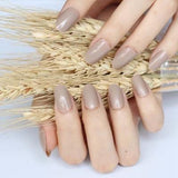 2019 24pcs Hot fashion candy color false nails finished Design 54 Optional