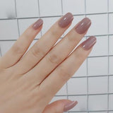 2019 24pcs Hot fashion candy color false nails finished Design 54 Optional