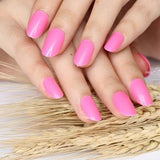2019 24pcs Hot fashion candy color false nails finished Design 54 Optional