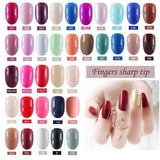 2019 24pcs Hot fashion candy color false nails finished Design 54 Optional