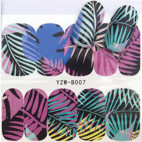 2019 Flying Dandelion Nail Art Water Decals Transfer Sticker Manicure Nail Decoration