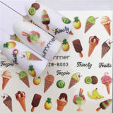 2019 Flying Dandelion Nail Art Water Decals Transfer Sticker Manicure Nail Decoration