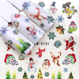 2019 New Arrivial Christmas Series Water Decal Animal / Flamingo / Flower 3D Manicure Sticker Nail Water Sticker