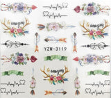 2019 New Arrivial Christmas Series Water Decal Animal / Flamingo / Flower 3D Manicure Sticker Nail Water Sticker