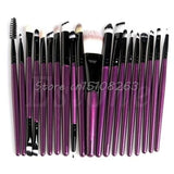 20Pcs Cosmetic Brushes Pro Powder Foundation Eyeshadow Eyeliner Lip Makeup Set Makeup Eyeshadow Foundation Concealer Brushes