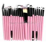 20Pcs Cosmetic Brushes Pro Powder Foundation Eyeshadow Eyeliner Lip Makeup Set Makeup Eyeshadow Foundation Concealer Brushes