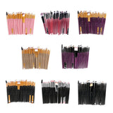 20Pcs Cosmetic Brushes Pro Powder Foundation Eyeshadow Eyeliner Lip Makeup Set Makeup Eyeshadow Foundation Concealer Brushes