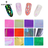 20Pcs/set Starry Sky Nail Foils Nail Art Transfer Stickers Decal Fashion Broken Glass DIY Nail Tips Decorations