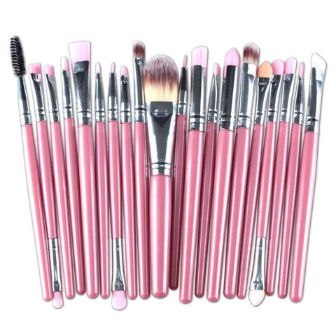 20pcs Eye Makeup Brushes Set Eyeshadow Eyebrow Eyelashes Eyeliner Lip Brush Sponge Smudge Brush Cosmetic Tool Pincel Maquiagem