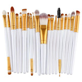 20pcs Eye Makeup Brushes Set Eyeshadow Eyebrow Eyelashes Eyeliner Lip Brush Sponge Smudge Brush Cosmetic Tool Pincel Maquiagem