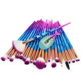 21 PCS Makeup Brush Set Mermaid Makeup Brush Foundation Brush Professional Makeup Brush Set