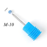 22 Types Diamond Ceramic Rotary Burr Nail Files Cuticle Clean Mills Brush for Electric Manicure Nail Drill Accessories CHGS/M/S