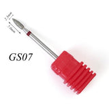 22 Types Diamond Ceramic Rotary Burr Nail Files Cuticle Clean Mills Brush for Electric Manicure Nail Drill Accessories CHGS/M/S