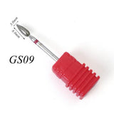 22 Types Diamond Ceramic Rotary Burr Nail Files Cuticle Clean Mills Brush for Electric Manicure Nail Drill Accessories CHGS/M/S