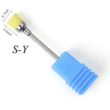 22 Types Diamond Ceramic Rotary Burr Nail Files Cuticle Clean Mills Brush for Electric Manicure Nail Drill Accessories CHGS/M/S