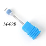 22 Types Diamond Ceramic Rotary Burr Nail Files Cuticle Clean Mills Brush for Electric Manicure Nail Drill Accessories CHGS/M/S