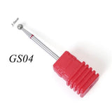 22 Types Diamond Ceramic Rotary Burr Nail Files Cuticle Clean Mills Brush for Electric Manicure Nail Drill Accessories CHGS/M/S