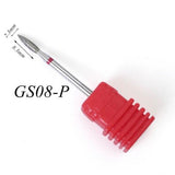 22 Types Diamond Ceramic Rotary Burr Nail Files Cuticle Clean Mills Brush for Electric Manicure Nail Drill Accessories CHGS/M/S