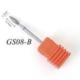 22 Types Diamond Ceramic Rotary Burr Nail Files Cuticle Clean Mills Brush for Electric Manicure Nail Drill Accessories CHGS/M/S