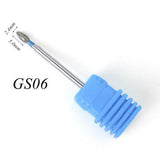 22 Types Diamond Ceramic Rotary Burr Nail Files Cuticle Clean Mills Brush for Electric Manicure Nail Drill Accessories CHGS/M/S
