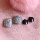 24PCS fashion design cute toes latest French style candy colorful fake toe 46 Optional