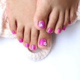 24PCS fashion design cute toes latest French style candy colorful fake toe 46 Optional
