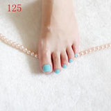 24PCS fashion design cute toes latest French style candy colorful fake toe 46 Optional