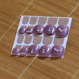 24PCS fashion design cute toes latest French style candy colorful fake toe 46 Optional