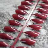 24pcs/kit Stiletto Shiny Fake Nails White Pointed Fake Nails Easily Decorate Your Fingers Candy White Surface 15P