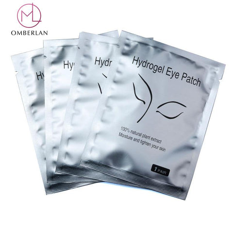 25/100 pairs/lot Eye Patches for Eyelash Extension Eyelash Pads Silver Under the Eye Non-woven Makeup Eyelashes Building Lashes