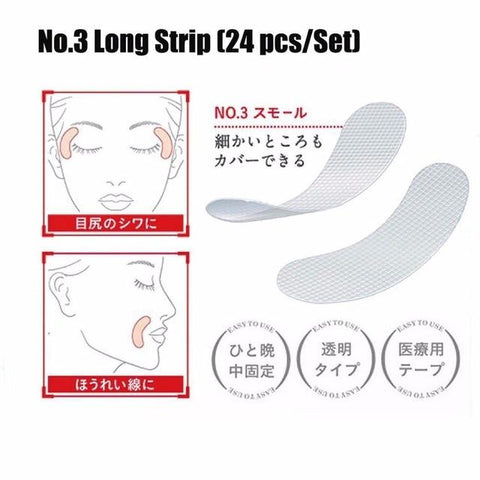 27/24/12pcs Makeup Face Lift Tape V Line Shape Sticker Thin Face Sagging Lift Up Tape Frown Smile Lines Forehead Face Lift Tool