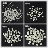 2MM/3MM/4MM/5MM/6MM ABS Imitation Pearls Half Round Flatback Beads Beige Nail Art DIY Decoration Makeup Tools