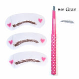 2in 1 Eyebrow Tools Set 3 Pack Eyebrow Thrush Card+1Eyebrow Pencil Beauty Tools GUB#