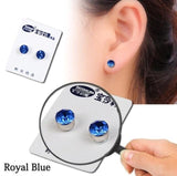 2pc Magnetic Slimming Earrings Weight Loss Acupoints Stud  Magnetic Therapy Crystal Earring Fat Burning Slimming Face Lift Tools