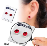 2pc Magnetic Slimming Earrings Weight Loss Acupoints Stud  Magnetic Therapy Crystal Earring Fat Burning Slimming Face Lift Tools