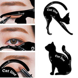 2pcs Eye Liner Template Stencils Cat Eye Top Bottom Eyeliner Card for Cat Eyeshadow Auxiliary Tools Eyeliner Stencils