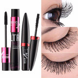 2pcs mascara + Silk Magic Black 4d silk fiber eyelash mascara   Eyelash Extension Lengthening VolumeWaterproof Cosmetic