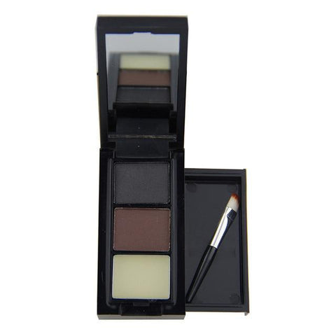 3 Colors Eye Shadow Eye Brow Makeup  Eyebrow Powder Eyebrow Wax Palette Brush Makeup Maquiagem