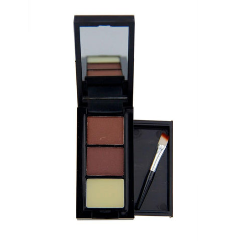 3 Colors Eye Shadow Eye Brow Makeup  Eyebrow Powder Eyebrow Wax Palette Brush Makeup Maquiagem