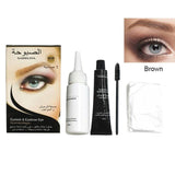 3 Colors Henna Eyebrow Gel Waterproof Tint Makeup Brush Set Brown Enhancer Eye Brow Dye Cream Make Up Paint Cosmetic