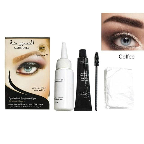3 Colors Henna Eyebrow Gel Waterproof Tint Makeup Brush Set Brown Enhancer Eye Brow Dye Cream Make Up Paint Cosmetic