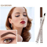 3 Colors Microblading Eyebrow Tattoo Pen Fine Sketch Liquid Eyebrow Pen Waterproof Tattoo Durable Eye Brow Pencil Smudge-proof