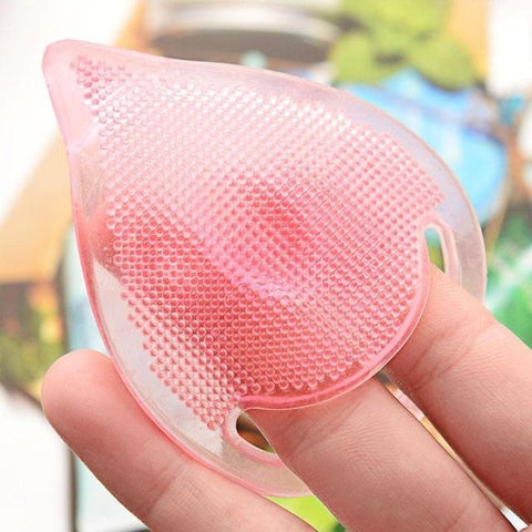 3 Colors Soft Silicone Scrub Exfoliating Blackhead Remover Facial Brush Pad Face Skin Care Cleaning Wash Cap Face Cleanser Tool