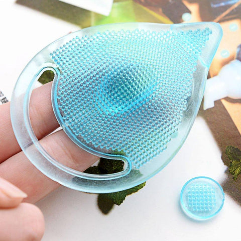 3 Colors Soft Silicone Scrub Exfoliating Blackhead Remover Facial Brush Pad Face Skin Care Cleaning Wash Cap Face Cleanser Tool