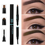 3 IN 1 Eyebrow Tattoo Pen Waterproof Multifunctional Automatic Eyebrow Pigment Makeup Kit Beauty Lpiz de cejas #